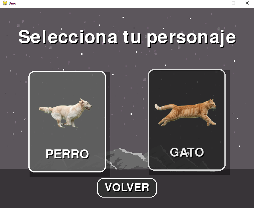 Captura de selección de personaje